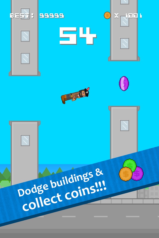 City Flyer - dodge buildings screenshot 2