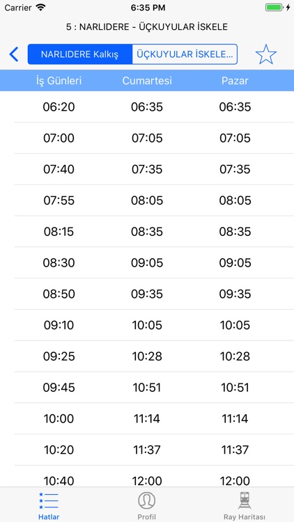İzmir Otobüs Hareket Saatleri