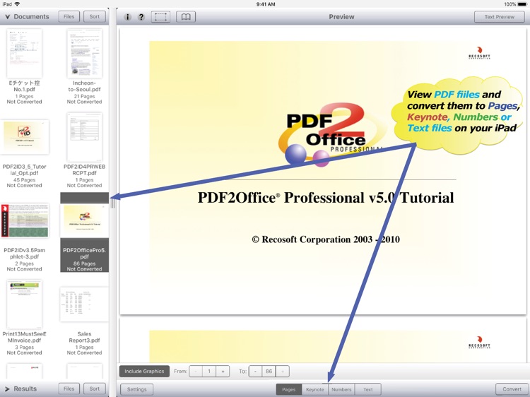 PDF2Office OCR for iWork