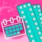 This application will help you remember every day to take your birth control pills, so that you don't miss a day