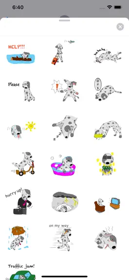 Game screenshot Brave Dalmatian Dog Sticker hack