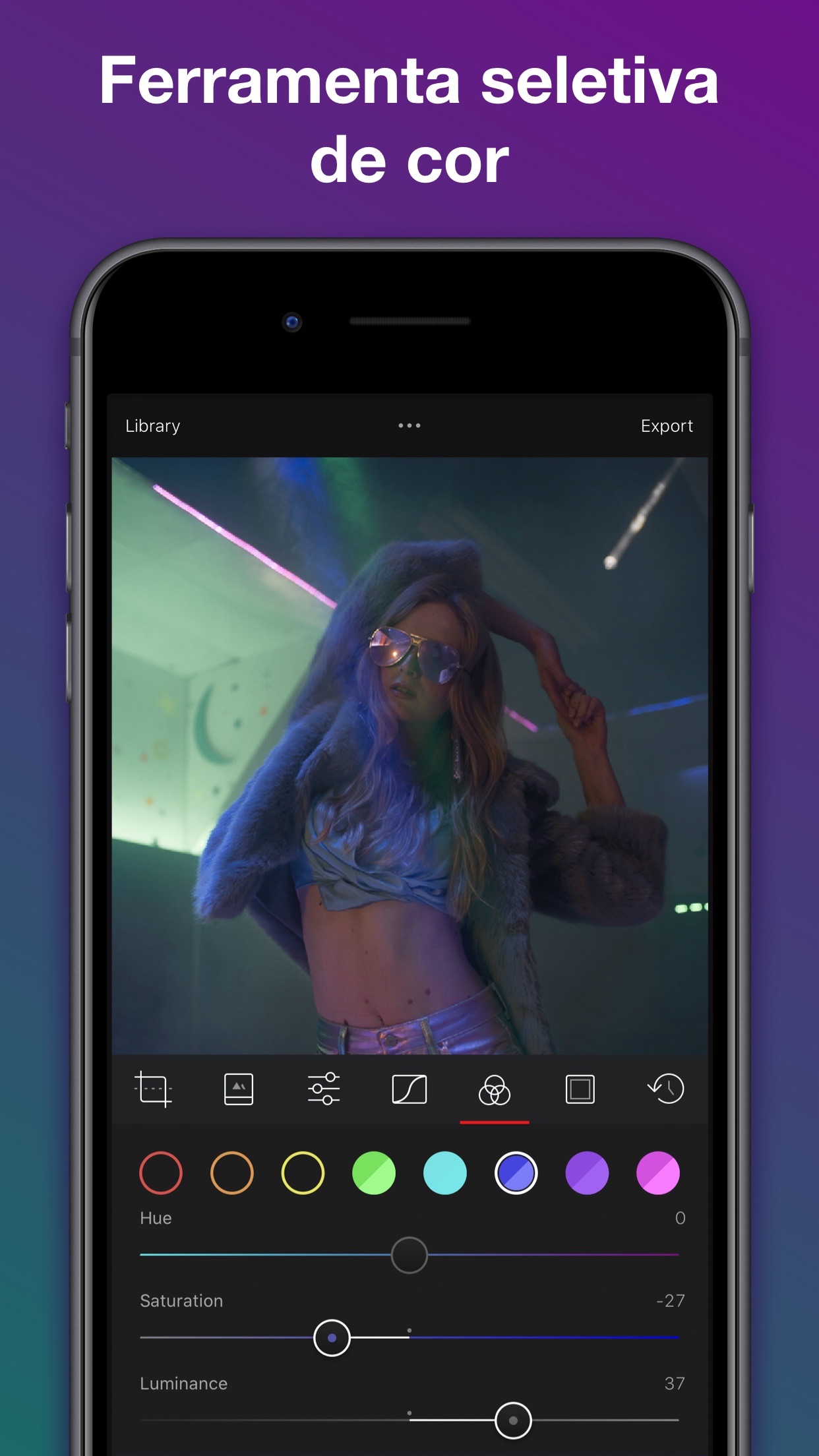 Screenshot do app Darkroom: Edite foto e vídeo