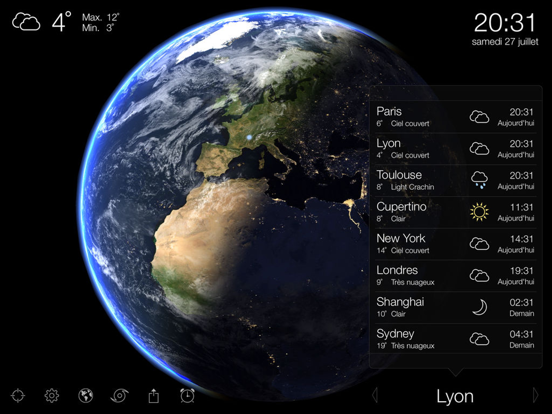 Living Earth - Clock & Weather Living Earth - Clock & Weather