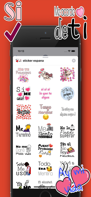 Stickers de amor y Piropos