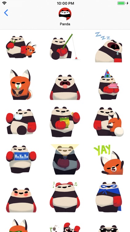 Punching Pandas Stickers