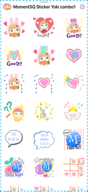 MomentSQ™ Tic-Tac-Toe Stickers(圖3)-速報App