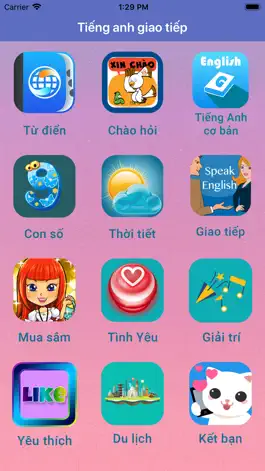 Game screenshot Tiếng Anh Theo Chủ Đề mod apk