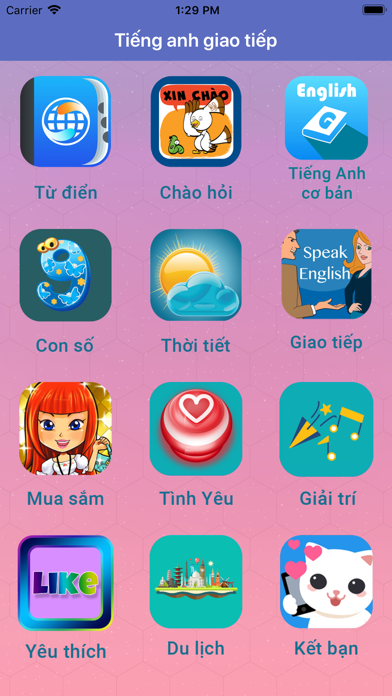 How to cancel & delete Tiếng Anh Theo Chủ Đề from iphone & ipad 1