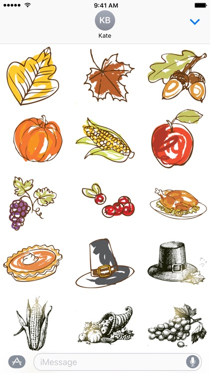 Thanksgiving Day Stickers