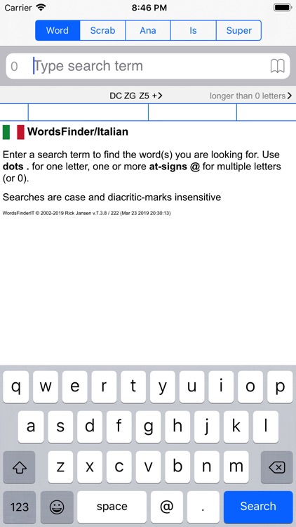 WordsFinder Italiano PRO