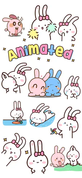 Game screenshot Animated Bunnies Stickers mod apk