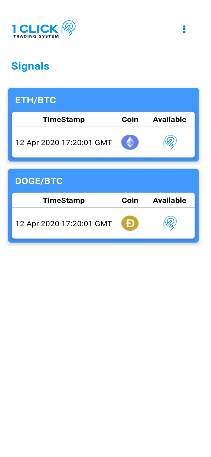 1 Click Trading System
