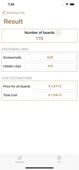 Decking calculator, material(圖2)-速報App