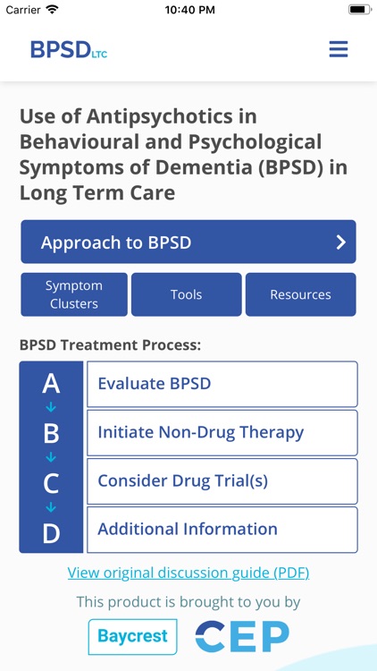 Use of Antipsychotics in BPSD