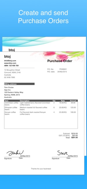 Purchase Order Maker - POs