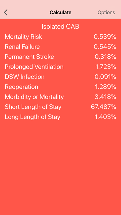 Adult Cardiac Surgery Risk Screenshot 5