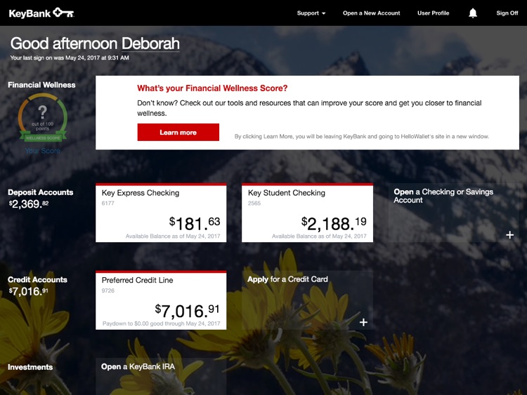 KeyBank App for iPad