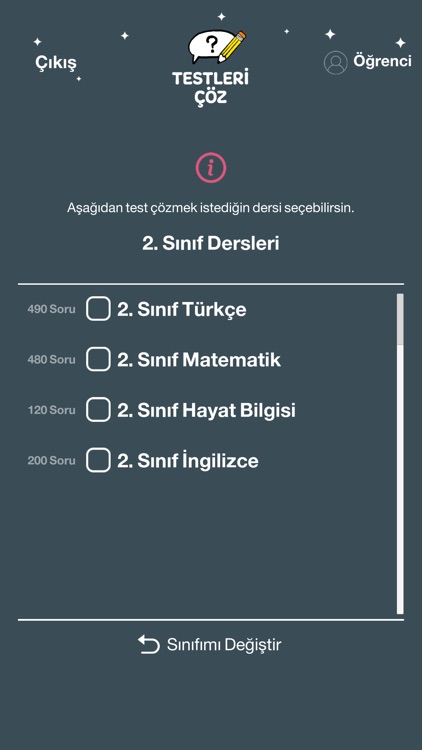 Testleri Çöz