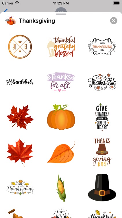 Thanksgiving Stickers ゜