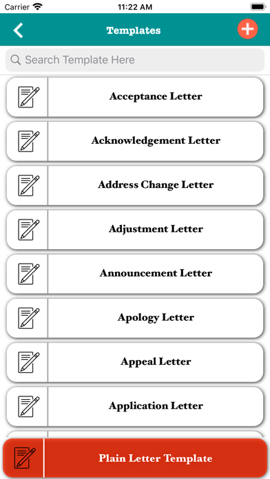 Letter Templates screenshot 2