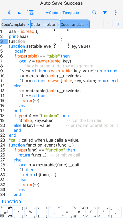 luai5.2.1-autocomplete,runcode screenshot 3