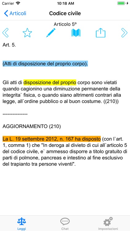 Leggi Italiane Online screenshot-3