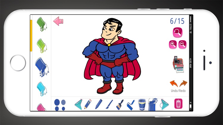 Smart Coloring Super Heros screenshot-4