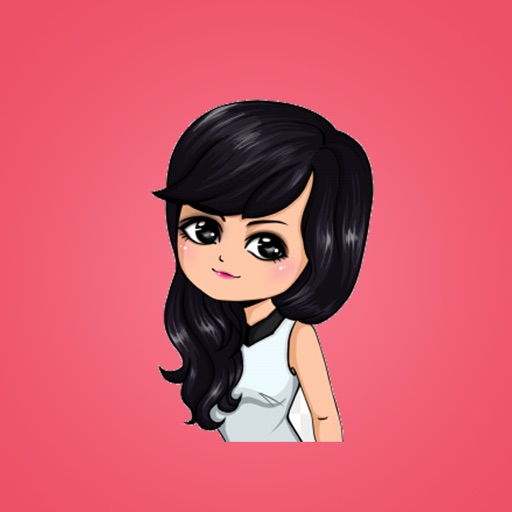 Cute Girl Chibi Stickers iOS App