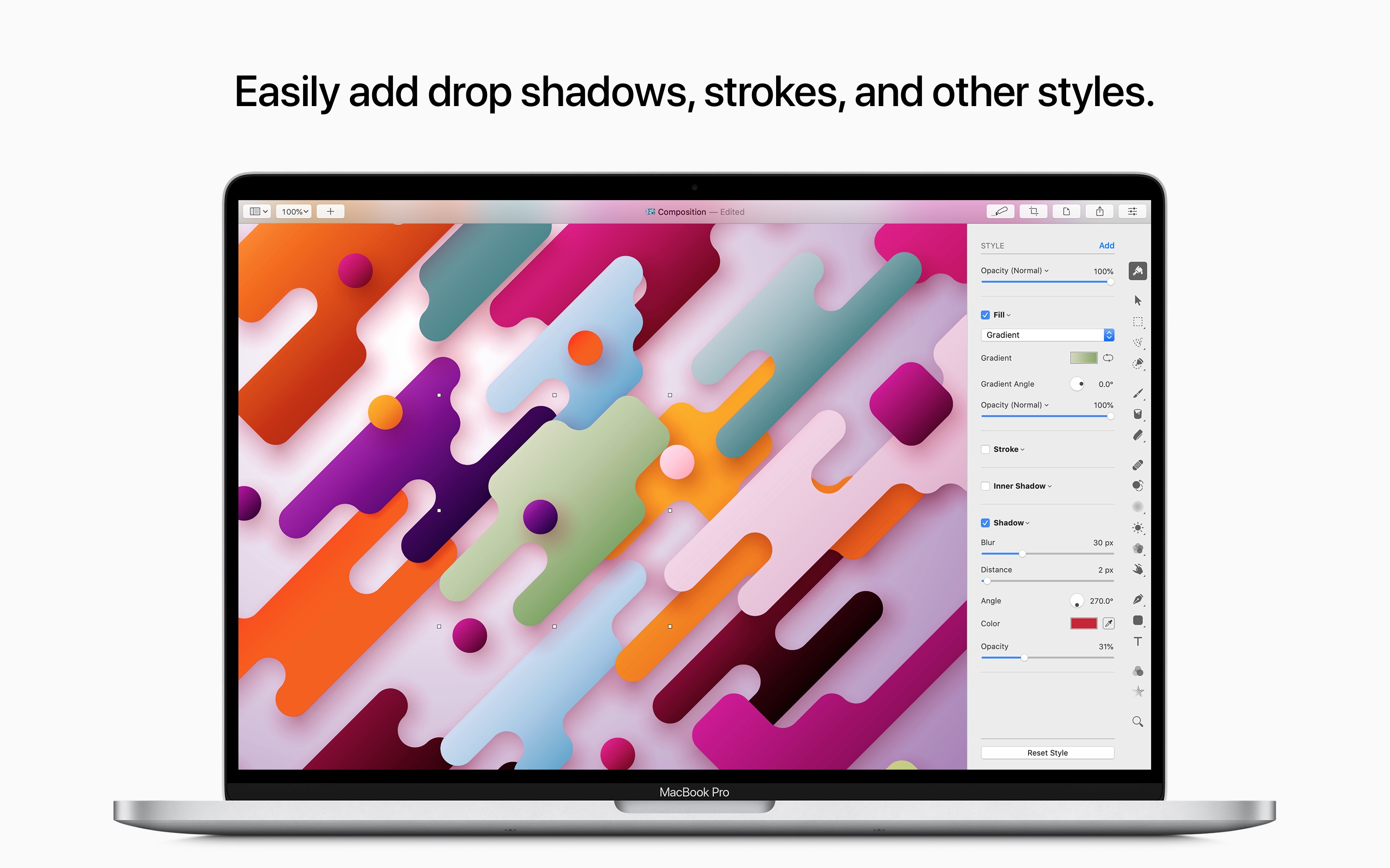 Screenshot do app Pixelmator Pro