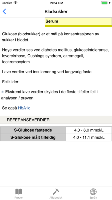 Blodprøver screenshot 4
