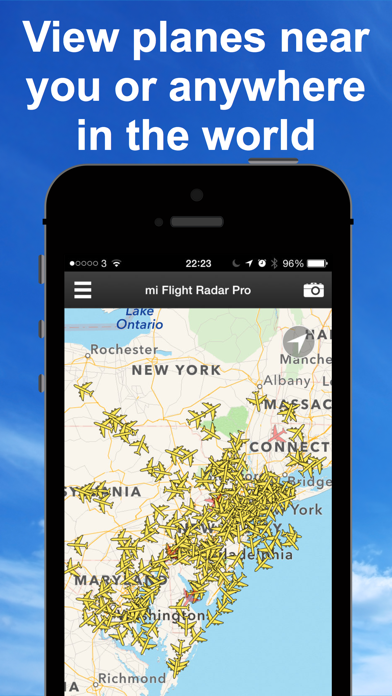 Screenshot of Flight Radar aerei in volo 241