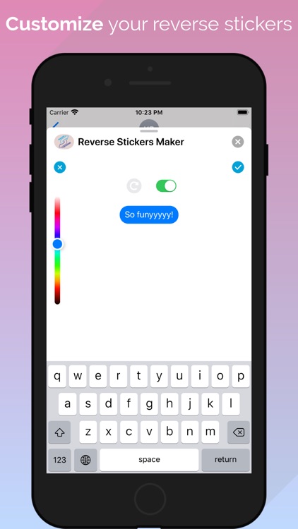 Yes No Reverse Stickers Maker