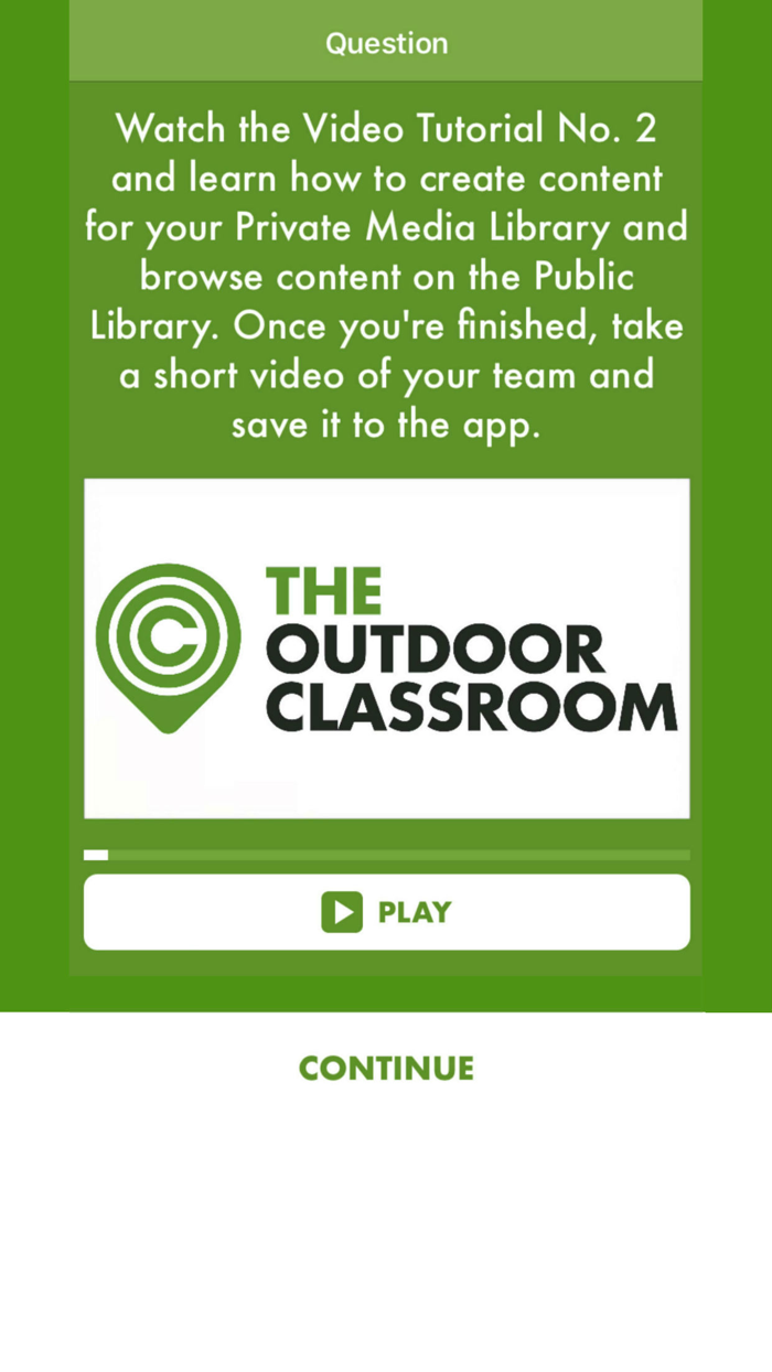 The Outdoor Classroom