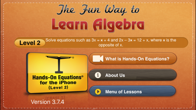 How to cancel & delete Hands-On Equations 2 from iphone & ipad 1