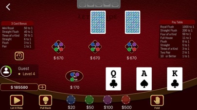 Let it Ride Poker Casino screenshot 4