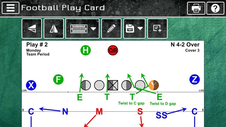 Football Play Card