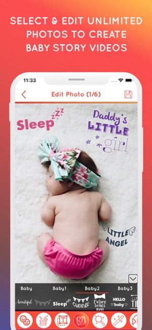 Baby Story Photo Video Maker(圖1)-速報App