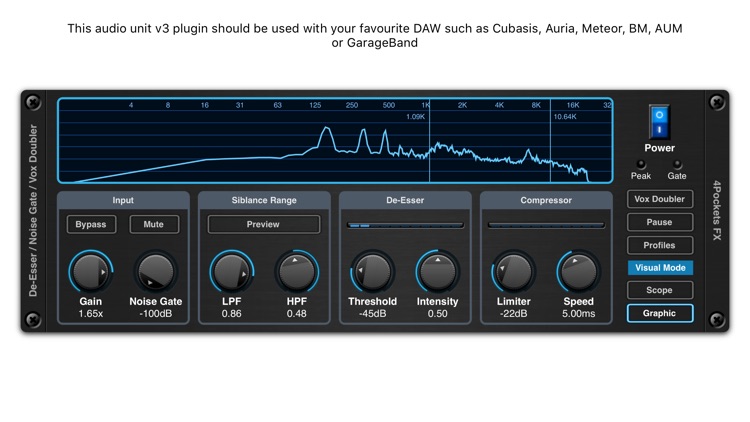 De-Esser AUv3 Audio Plugin screenshot-1