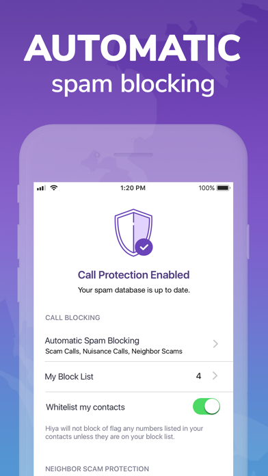 Hiya Call Security: Block Calls & Reverse Lookup screenshot