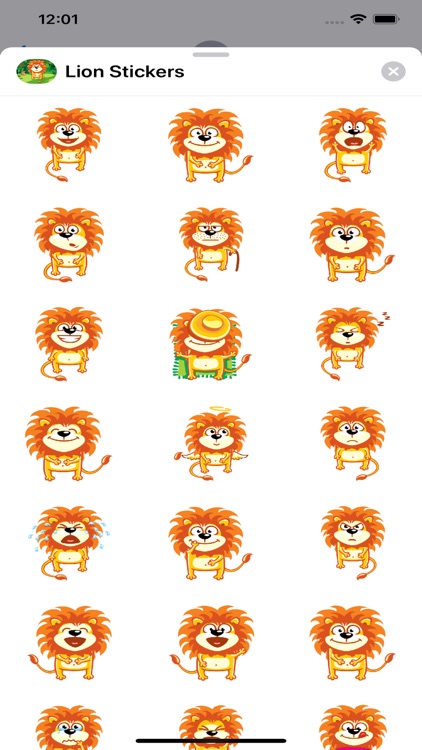 Lion Emoji Stickers