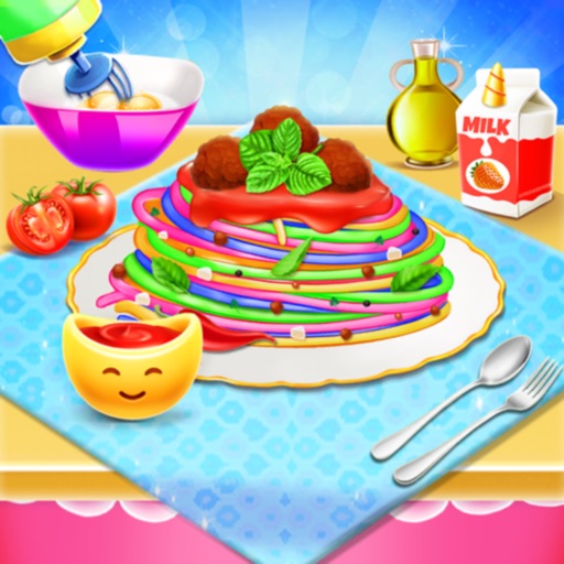 Unicorn Pasta Cooking Game Icon