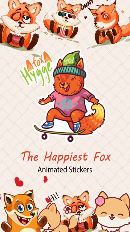 Cute Fox Stickers screenshot-0