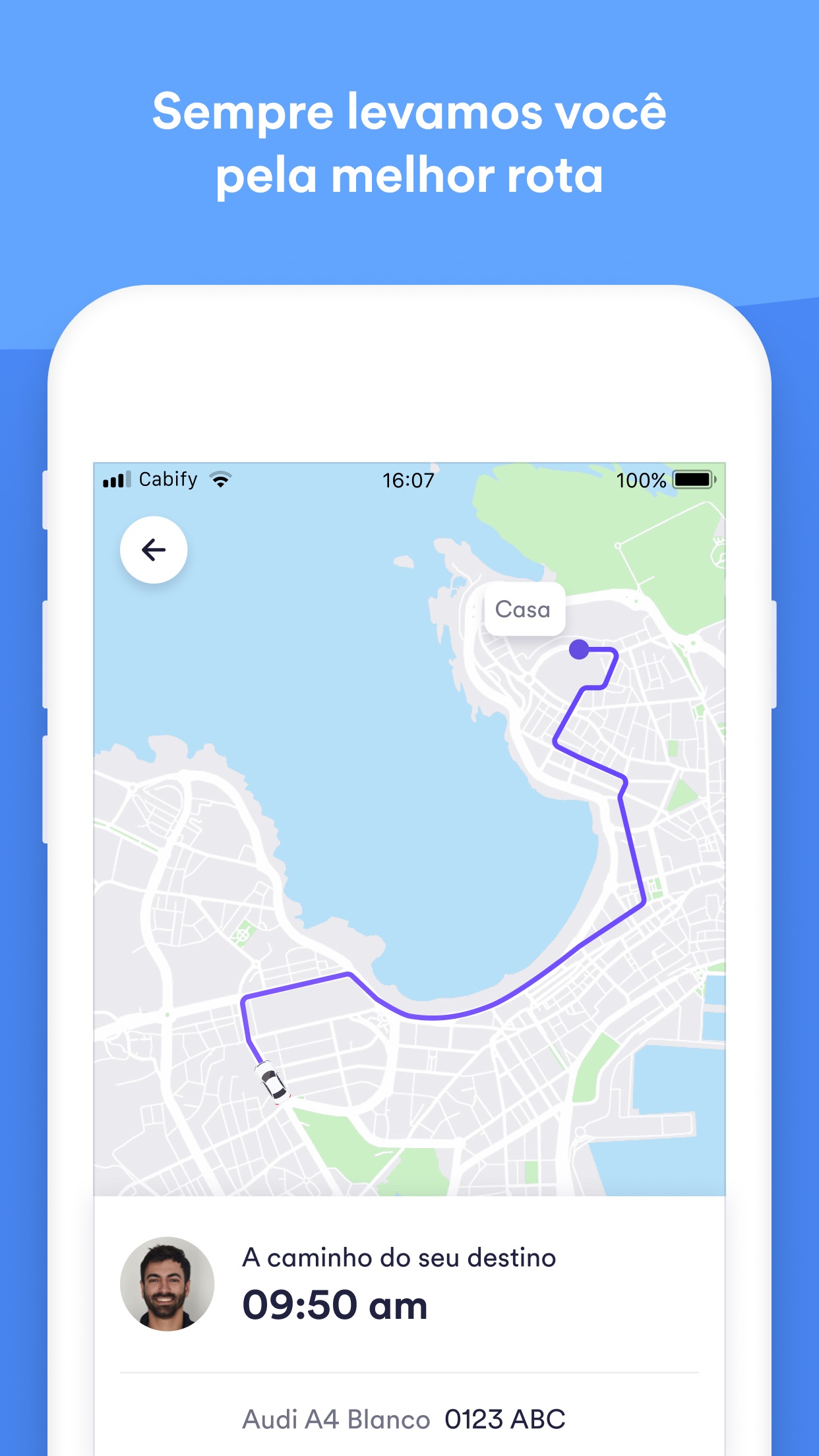 Screenshot do app Easy, um app da Cabify