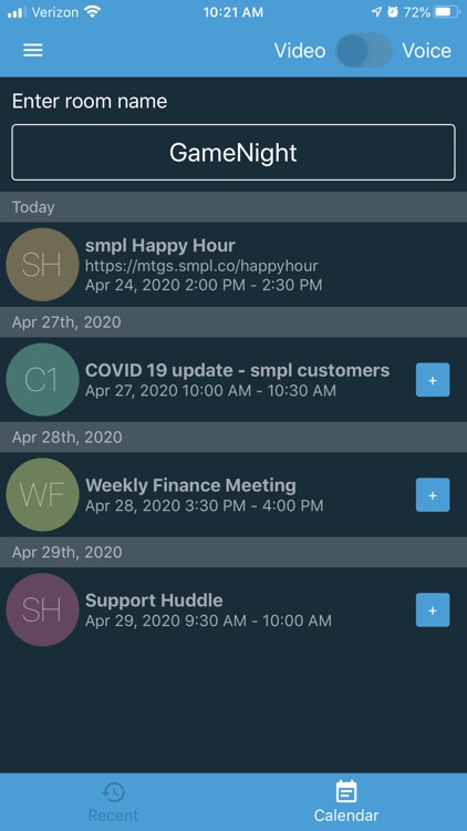 smpl Mtgs - Video Meetings screenshot-4