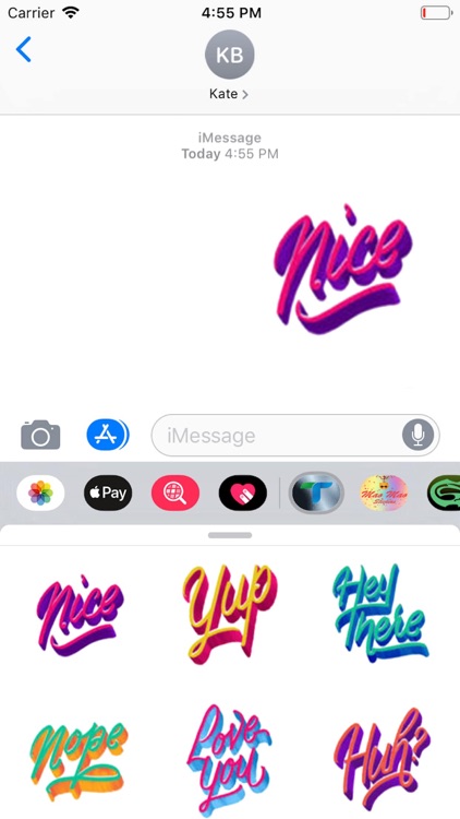 Typic Text Stickers