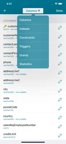 Screenshot 6 MySQL Mobile Client iphone