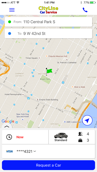 CityLine Car Service screenshot 3