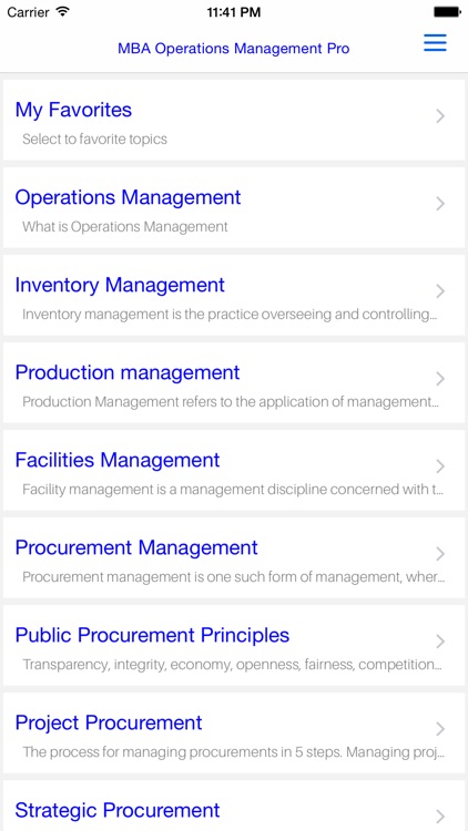 MBA Operation Management Pro screenshot-4