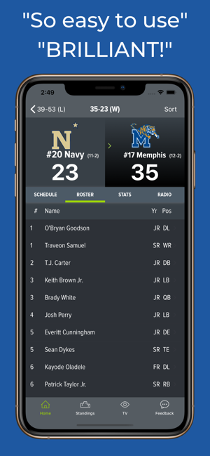 Memphis Football Schedules(圖3)-速報App