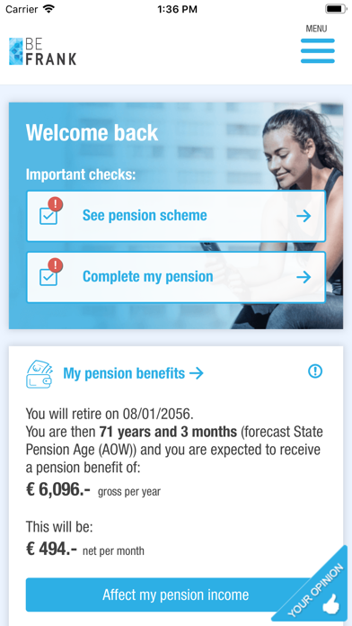 How to cancel & delete BeFrank - My Pension from iphone & ipad 1